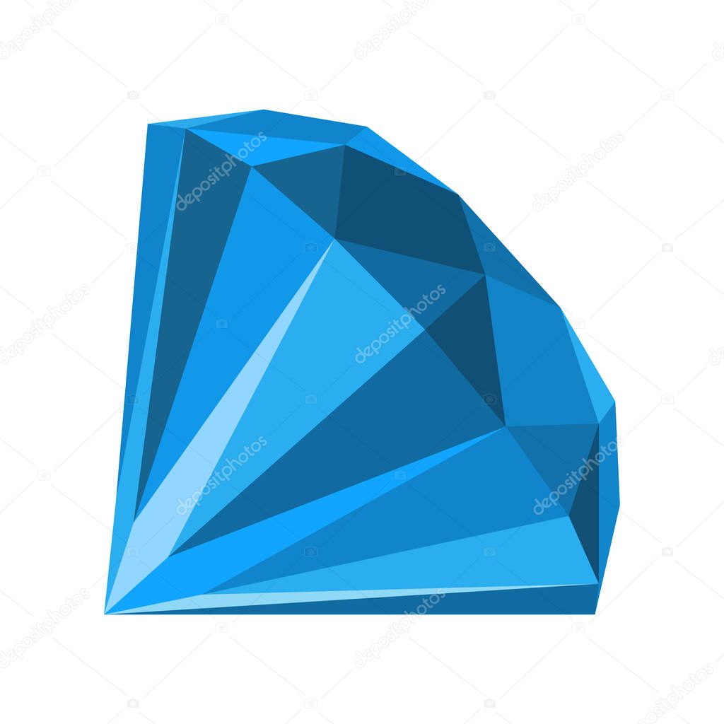 Diamond round shape, visible with perspective angles appear skewed.