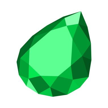 Düz gözyaşı değerli taş.