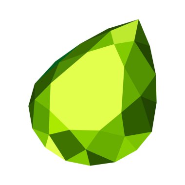 Düz gözyaşı değerli taş.