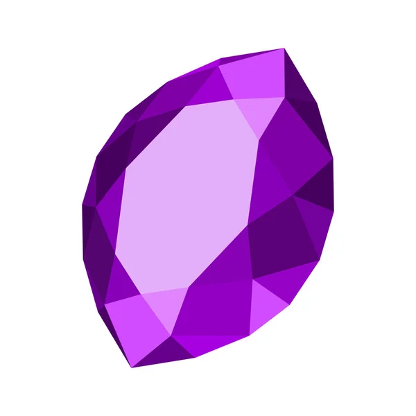 Piedra preciosa marquesa en forma — Vector de stock