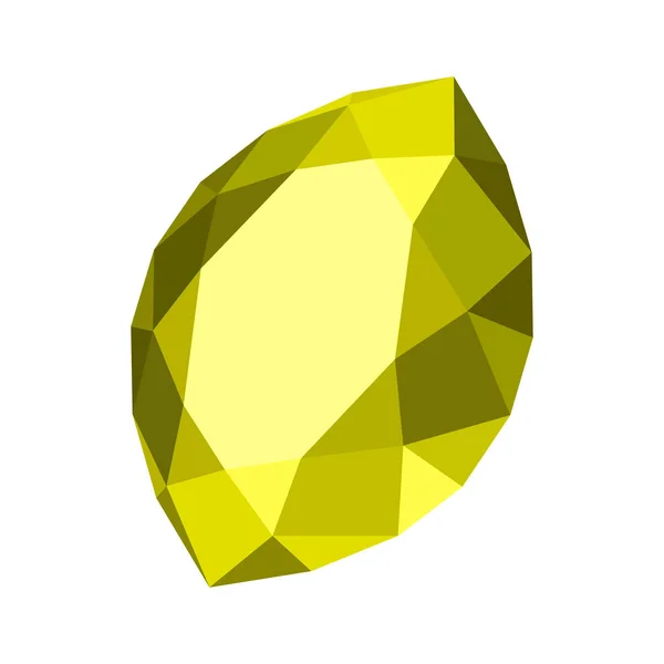 Piedra preciosa marquesa en forma — Vector de stock