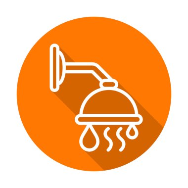 simge tasarlamak için sıcak duş / sıcak özelliği, anahat tasarım stili ile görüntülenir.