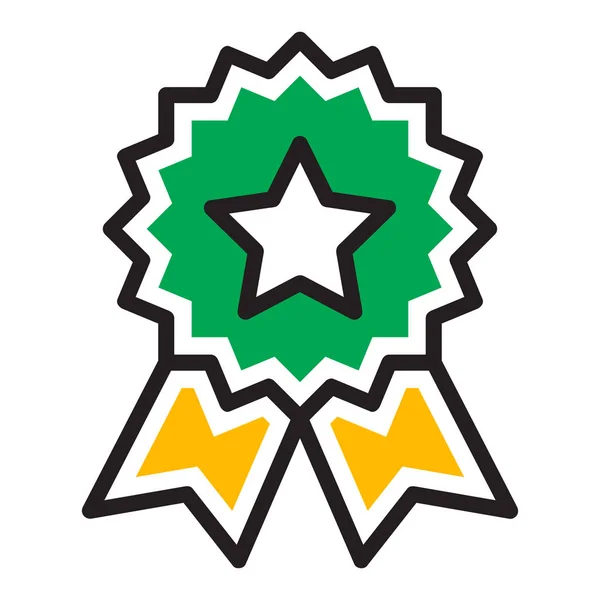 Ikona ilustracje dla certyfikacji profil / Marka — Wektor stockowy