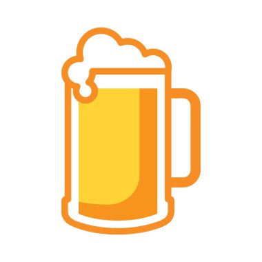 bira cam ikonu, vektör illüstrasyonu