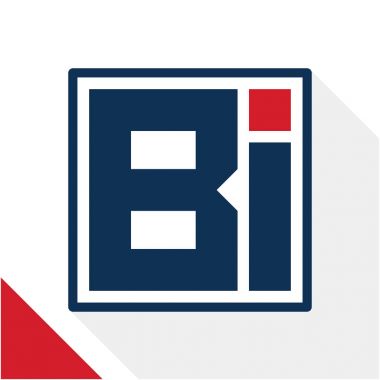 Simge logo harfleri harfler B ve kombinasyonu ile şekil kare
