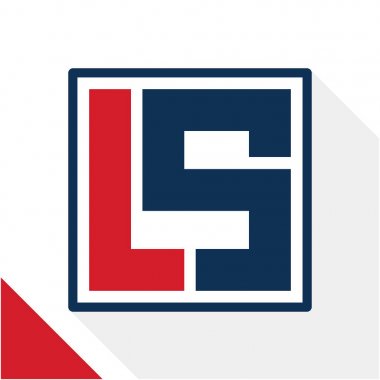 Simge logo harfleri şekil L ve S harfler ile kare