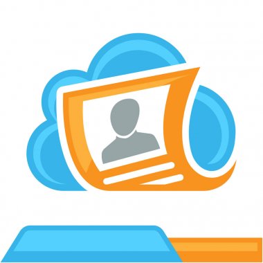 bulut bilgisayar online doğrulama hizmetleri için kavramı ile kutsal kişilerin resmi logosu