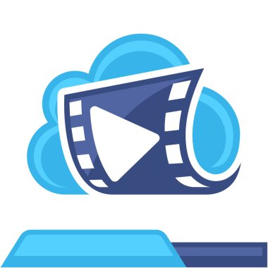 bulut için multimedya iş Hizmetleri satırındaki bilgisayar kavramı ile kutsal kişilerin resmi logosu