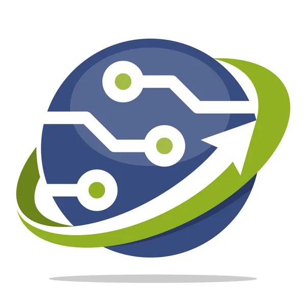 Icono del logotipo para el negocio de desarrolladores de tecnología — Vector de stock