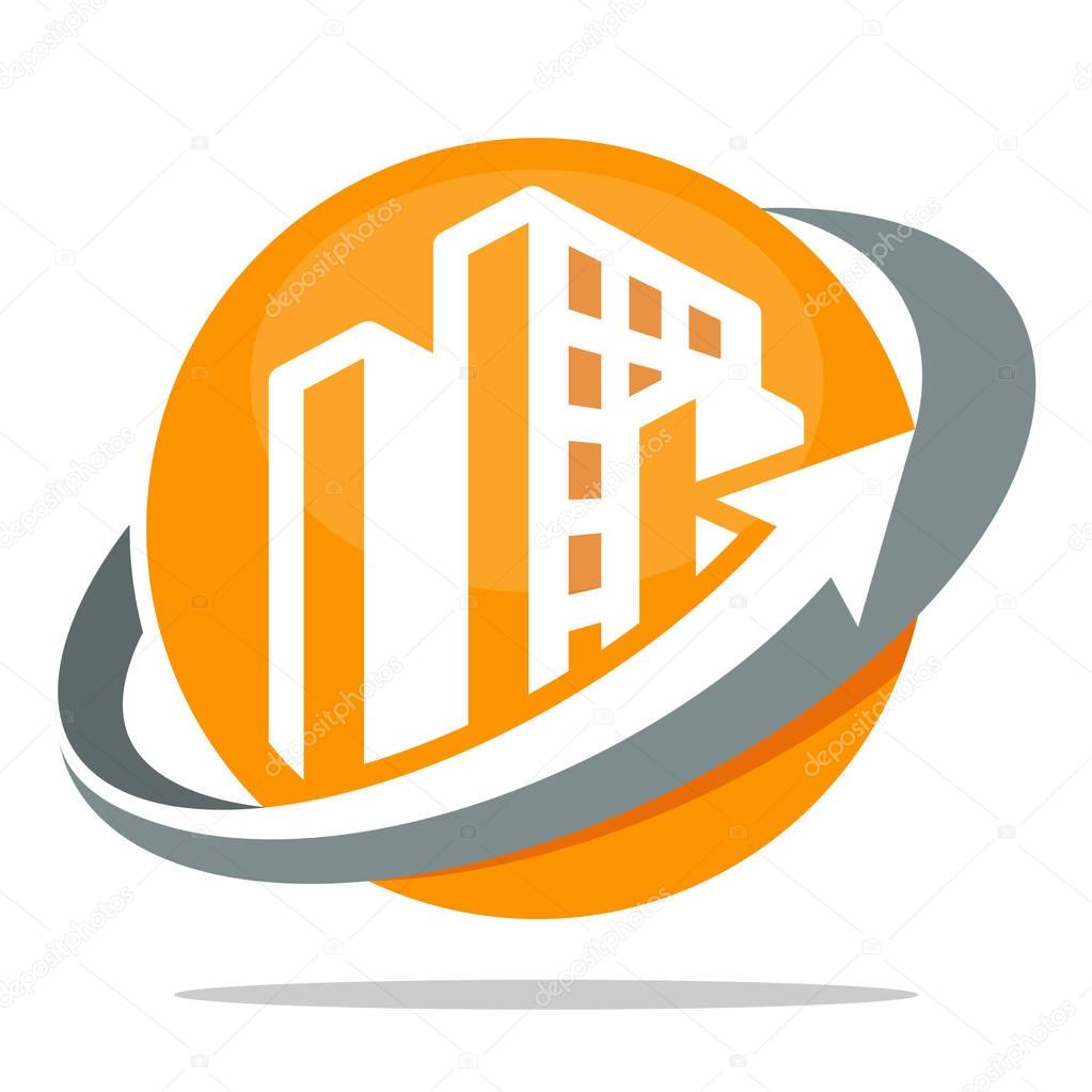 Icon logo for business development of construction services