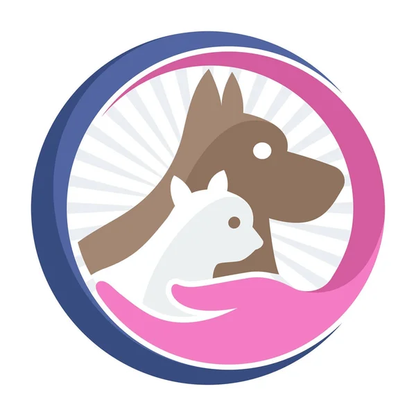 Иконка логотипа для зоомагазина / ухода за животными — стоковый вектор