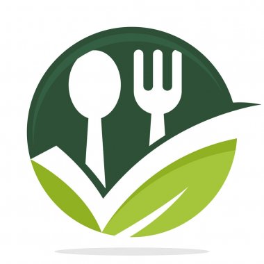 simge logo akıllı seçim / iyi konsepti ile mutfak iş, organik gıda ürünleri için seçim