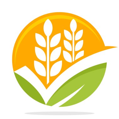 simge logo akıllı seçim / iyi konsepti ile emtia iş, organik pirinç için seçim / buğday gıda ürün