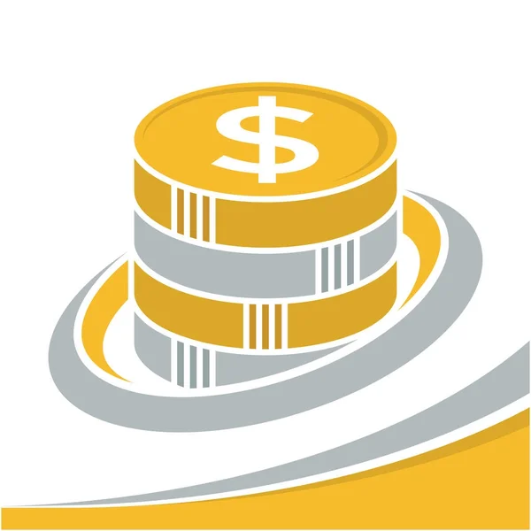 Ikonen logotyp för finansiella business management services — Stock vektor