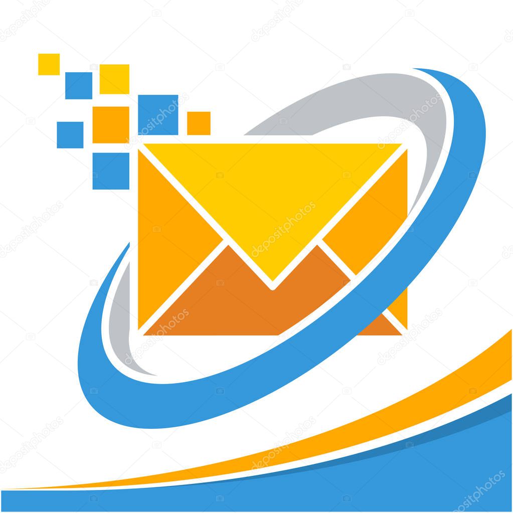 Logo icon for on-line messaging management business