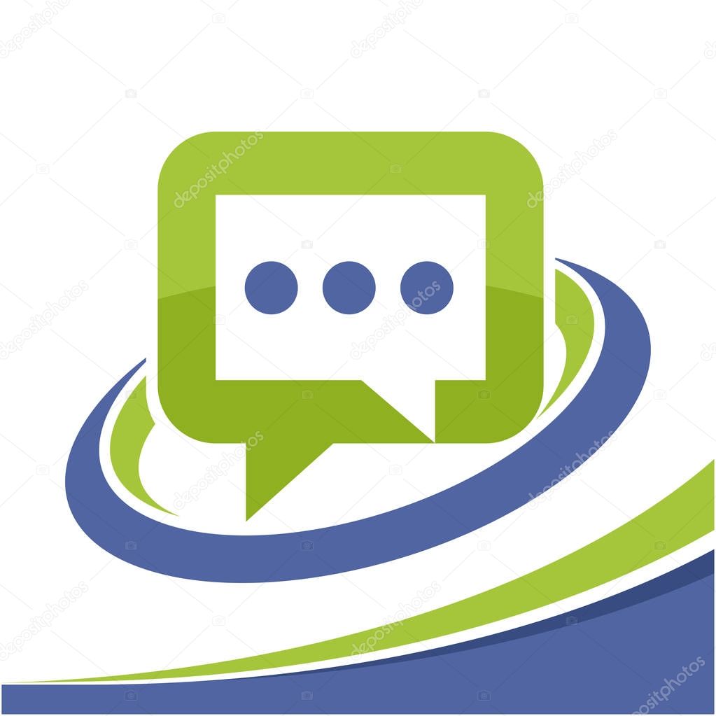 Logo icon for conversational communication management
