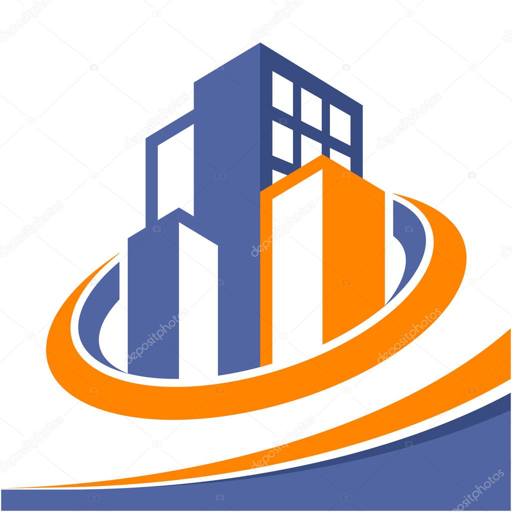 Icon logo for business development of construction services