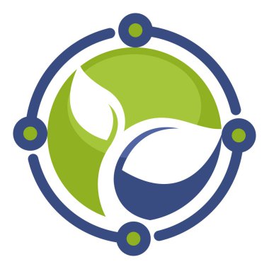 logo simge yeşil teknoloji iş, çevre dostu için
