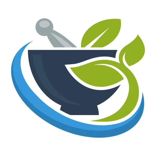 Логотип Значок Бізнесу Трав Яної Медицини — стоковий вектор