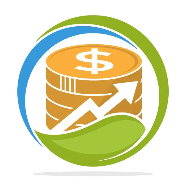 Icône Logo Pour Les Entreprises Investissement Financier — Image vectorielle