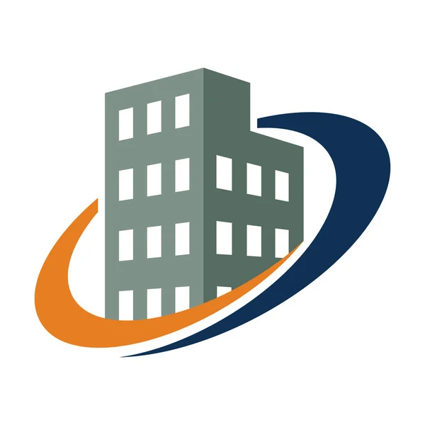 Logo Pictogram Voor Beheer Van Vastgoedactiviteiten — Stockvector