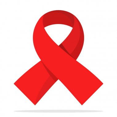 Kanser ve AIDS bakım için sembolik simge