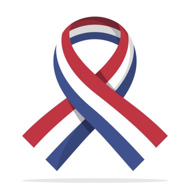 Kanser ve AIDS birlikte bakım Hollanda bayrağı ile sembolik simgesi