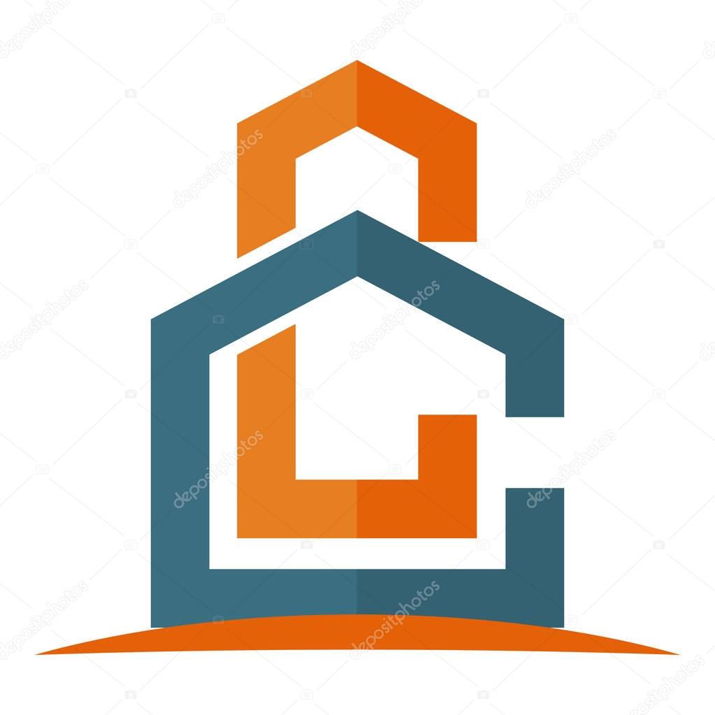 Icon logo for the construction business, with combination of the initials C & C