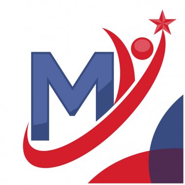 logo ilk harfi M kombinasyonu ile başarı elde etmek kavramı ile