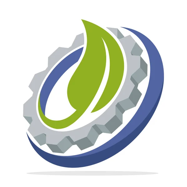 绿色科技企业标志图标 — 图库矢量图片