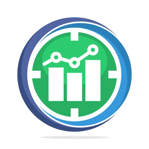 Logotyp Ikoner Med Begreppet Ökad Försäljningsmål — Stock vektor