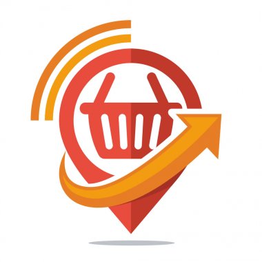 Logo Simge iletişim medya, alışveriş merkezi konum bilgilerini paylaşmak için