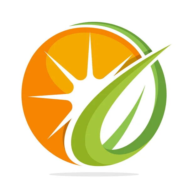 Значок Логотипу Управління Бізнесом Розробки Альтернативної Енергії Концепцією Зеленої Енергії — стоковий вектор