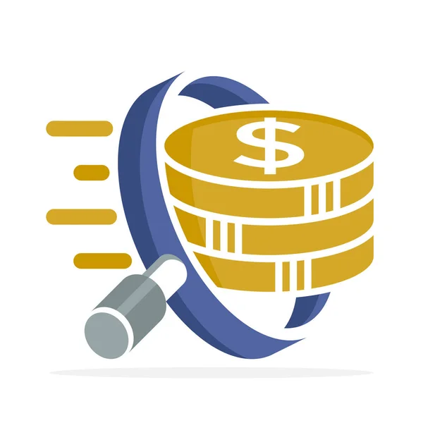 Ikonen Logotyp För Affärsekonomi Revisionstjänster — Stock vektor