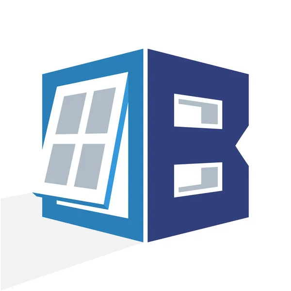 Farbzeichnung eines leerstehenden Hauses mit einer Treppe im Abschnitt