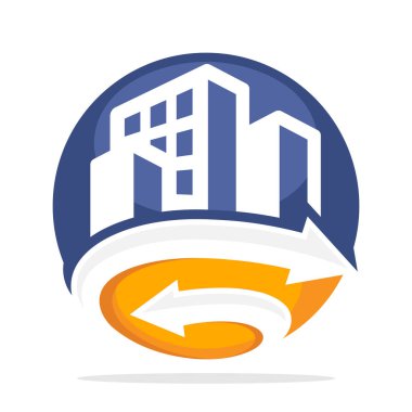 logo simge inşaat geliştirme hizmeti G ok bağlantıda ilk kombinasyonu ile için