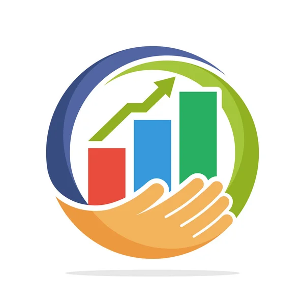 Pictogram Logo Voor Het Beheer Van Financiën Van Bedrijfsinvesteringen — Stockvector