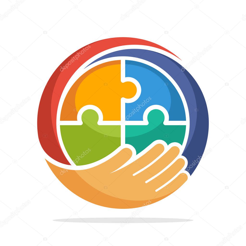 Icon logo for media communication solution