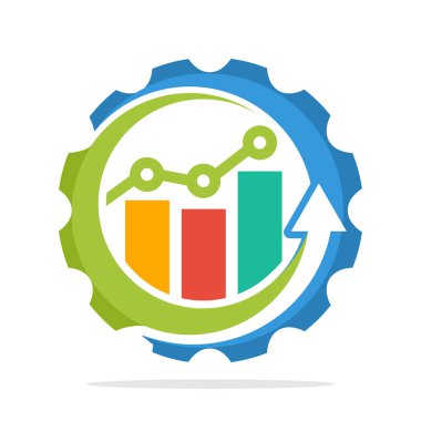 logo simgeler artan satış, ekonomik büyüme sürecini, yatırım büyüme sürecini işlemi kavramı ile
