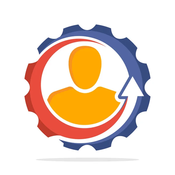 Ikonisches Logo Mit Dem Konzept Des Individuellen Entwicklungsplans — Stockvektor