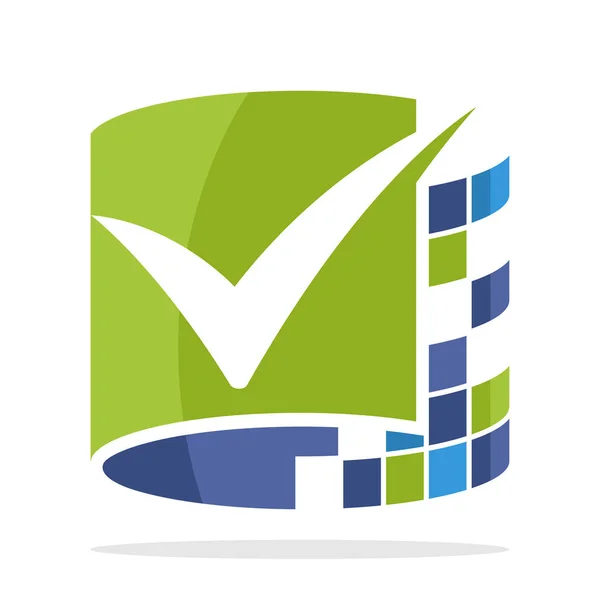 Logo Symbol Illustration Für Online Überprüfung Online Umfrage — Stockvektor