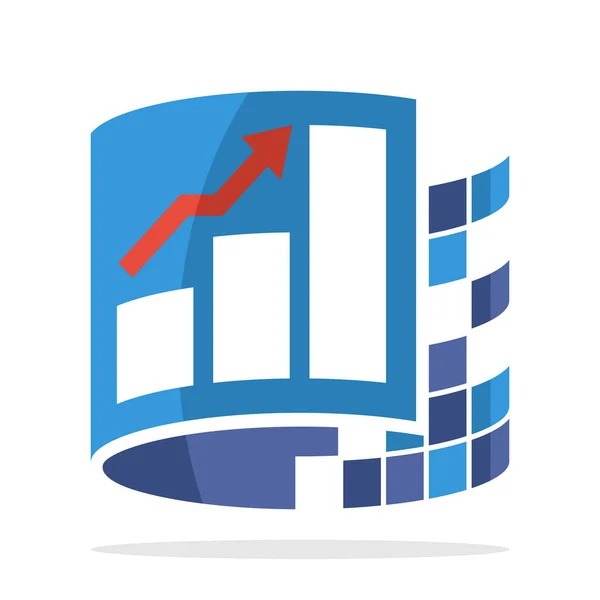 Ikonen Logotyp Illustration För Business Finansiera Investeringar — Stock vektor