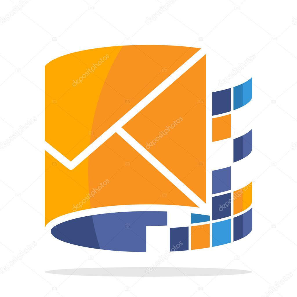 Logo icon with the concept of online mail messages