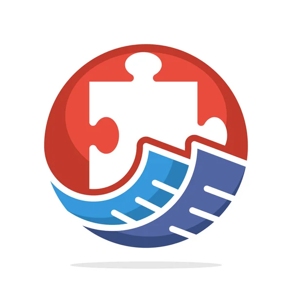 Ikony Logo Koncepcí Řešení Pro Správu Účetnictví — Stockový vektor