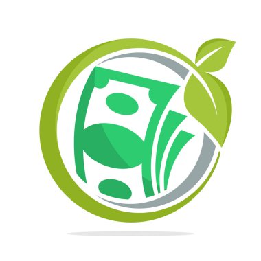 logo simge daire şekli finansal yatırım iş geliştirme kavramı ile