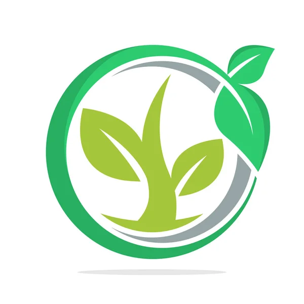Логотип Значка Концепцією Вирощування Рослини — стоковий вектор