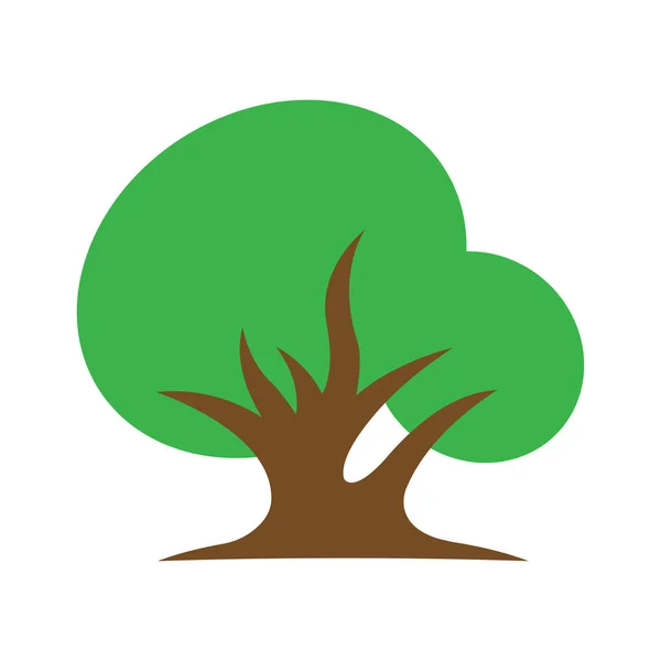 Vektor Illustration Ikonen För Träd — Stock vektor