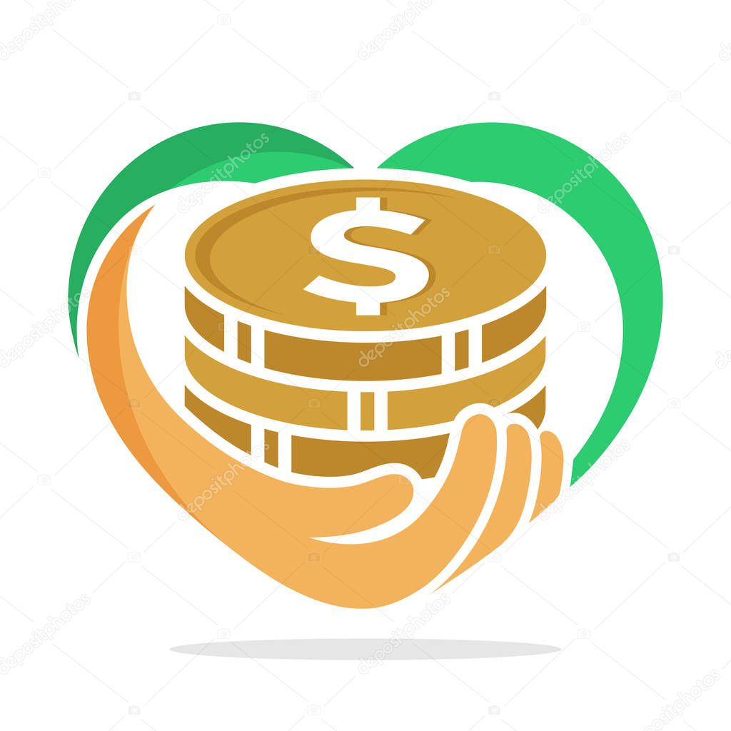 Icon illustration with concept, fundraising, business loan money, money saving, and other financial management.