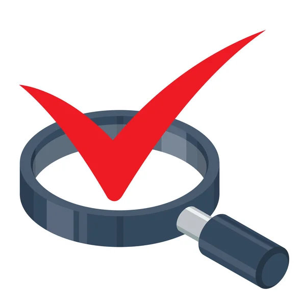 Ilustrované Logo Ikony Pro Přezkoumání Kontroly Kvality Průzkumy Pozorování — Stockový vektor