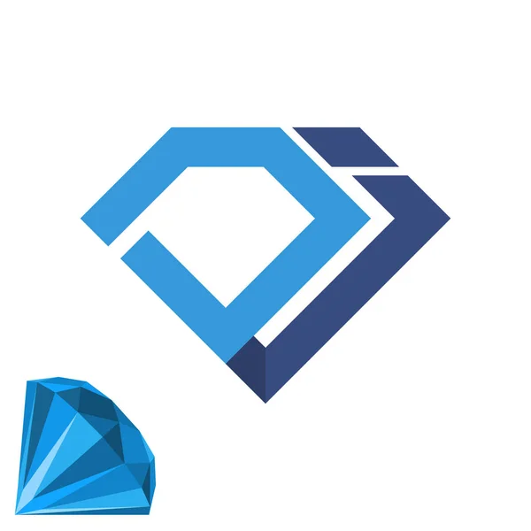 Icon Logotipo Inicial Para Negócio Jóias Com Combinação Letra Inicial — Vetor de Stock